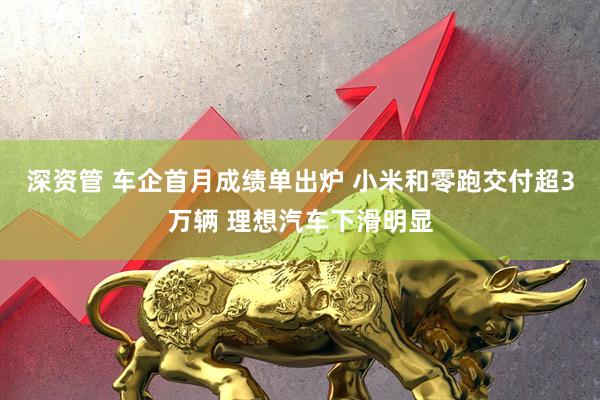 深资管 车企首月成绩单出炉 小米和零跑交付超3万辆 理想汽车下滑明显